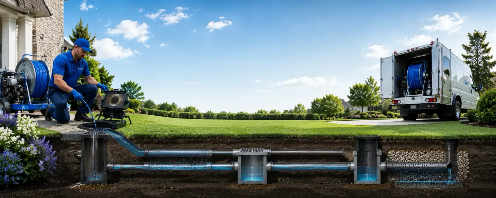 Outdoor drain cleaning information for Hartfield, VA